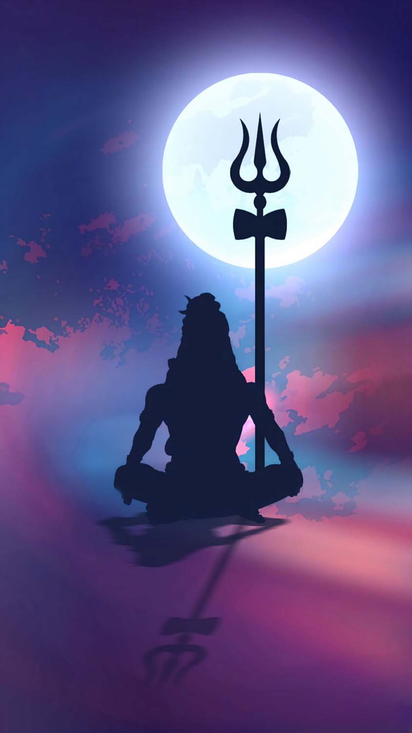 Shiva Meditation iPhone Wallpaper HD