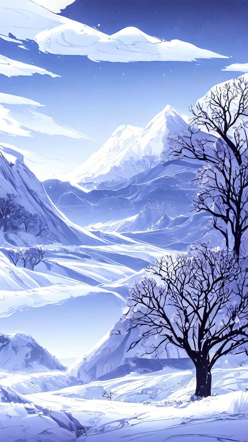 Snow Mountain iPhone Wallpaper HD