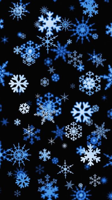 Snowflakes Art iPhone Wallpaper HD