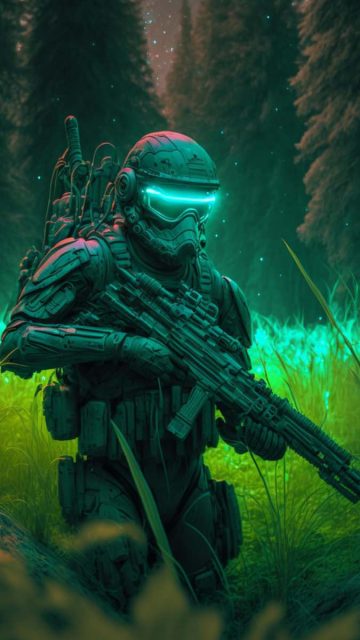 Soldier from Future iPhone Wallpaper HD