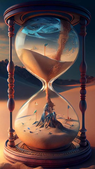 Timeless Hourglass iPhone Wallpaper HD