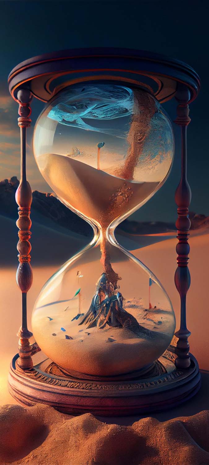 Timeless Hourglass iPhone Wallpaper HD