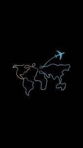 World Traveller Amoled Black iPhone Wallpaper HD - iPhone Wallpapers