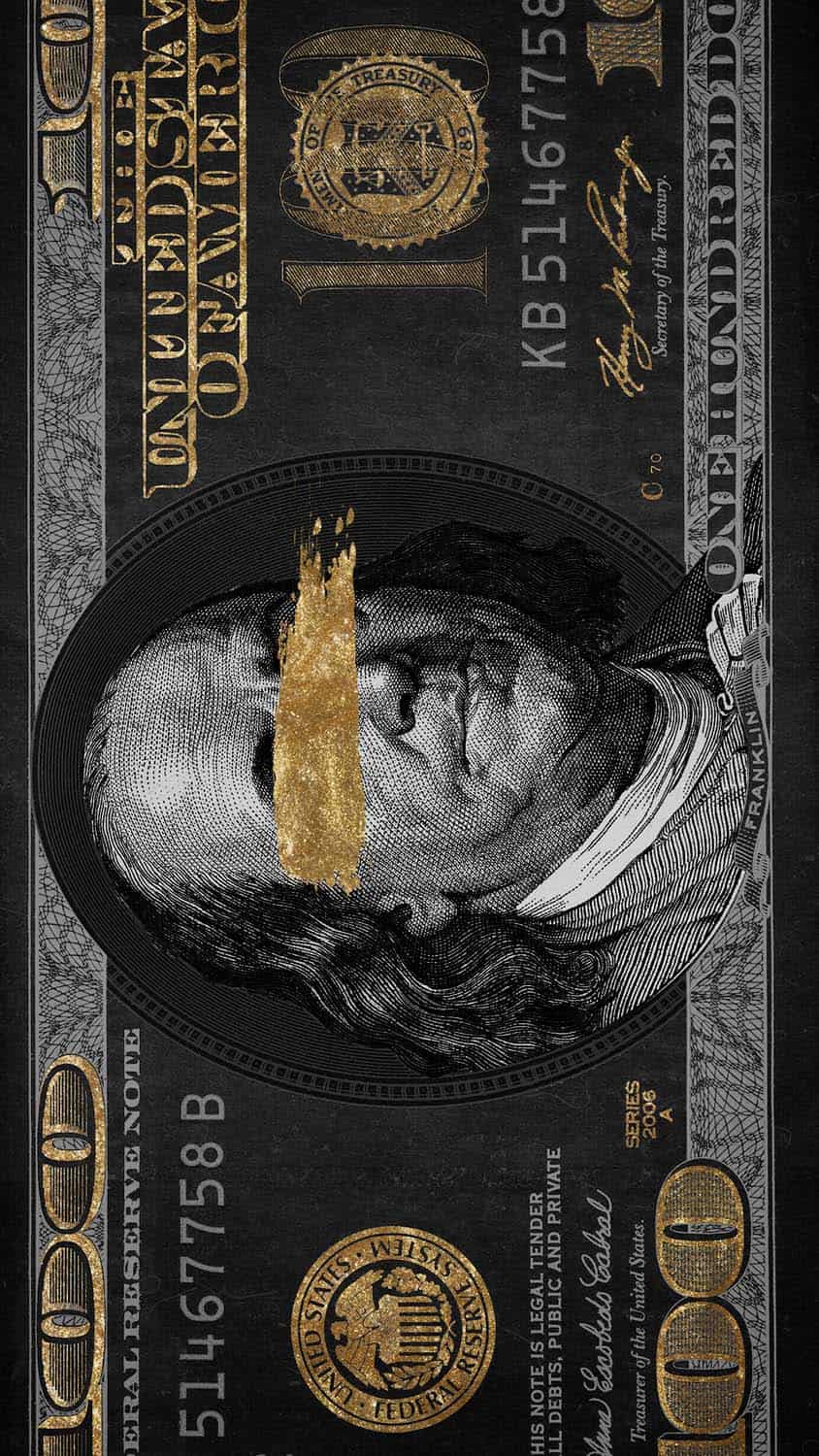 Black Dollar Money iPhone Wallpaper HD