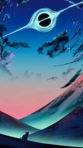 Black Hole from Earth iPhone Wallpaper HD