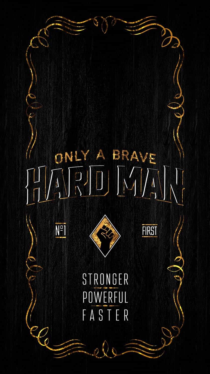 Brave Hard Man iPhone Wallpaper HD