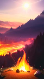 Campfire iPhone Wallpaper HD