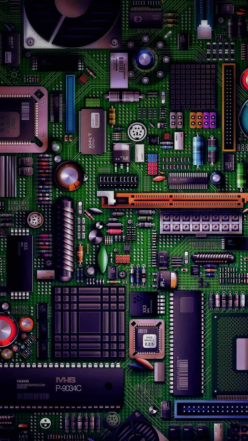 Circuit Board PCB iPhone Wallpaper HD