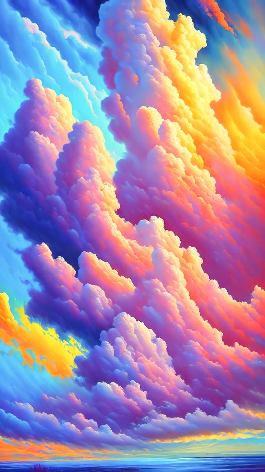 Colorful Clouds iPhone Wallpaper HD