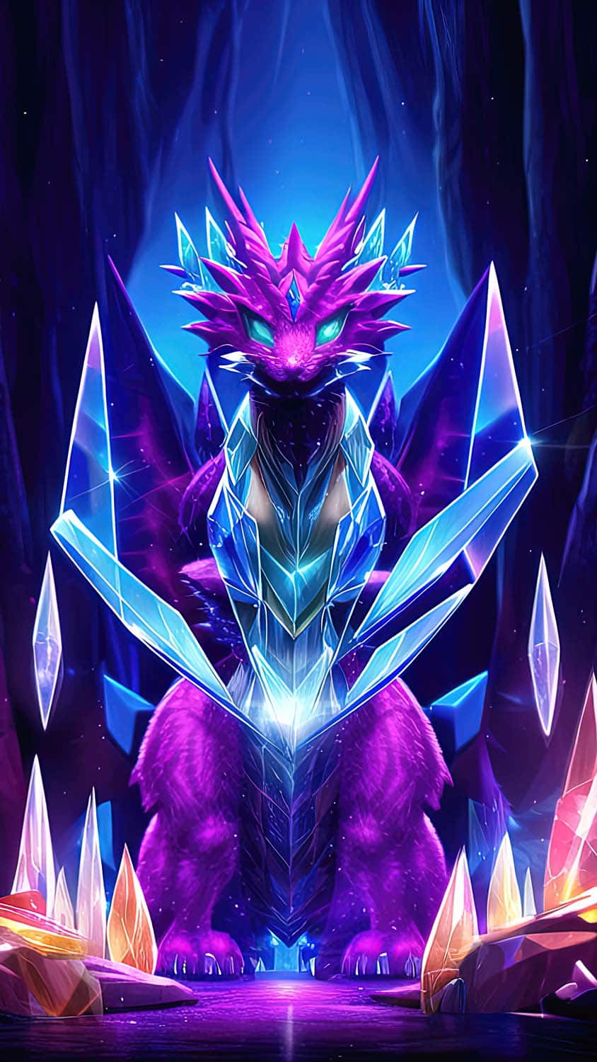 Crystal Dragon iPhone Wallpaper HD