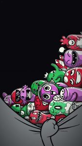 Cute Monsters iPhone Wallpaper HD