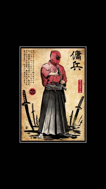 Deadpool Ronin iPhone Wallpaper HD