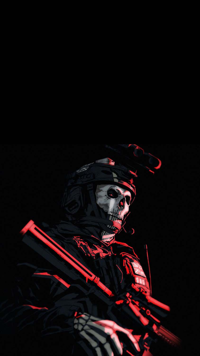 Ghost from Call of Duty iPhone Wallpaper HD