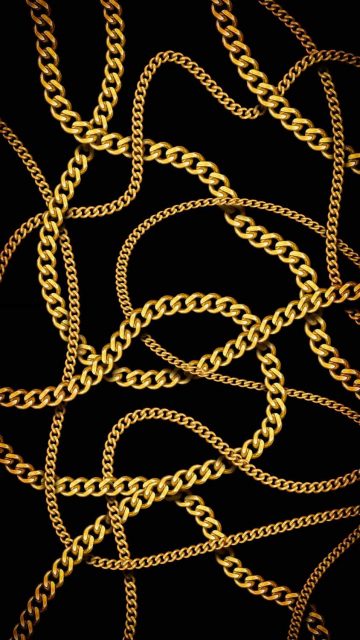 Gold Chains iPhone Wallpaper HD