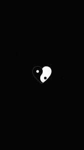 Heart Yin Yang iPhone Wallpaper HD