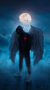 Hoodie Guy Angel iPhone Wallpaper HD