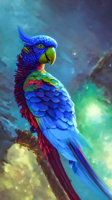 Hyacinth Macaw Parrot iPhone Wallpaper HD