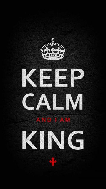 Keep Calm I am King iPhone Wallpaper HD