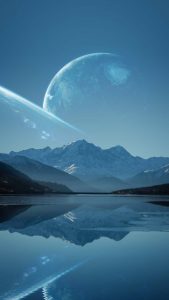 Lake in Space iPhone Wallpaper HD