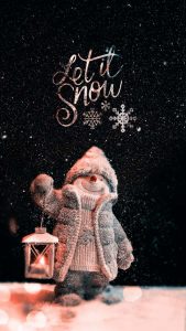 Let it Snow iPhone Wallpaper HD