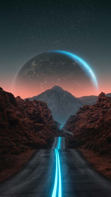 Mars Road iPhone Wallpaper HD