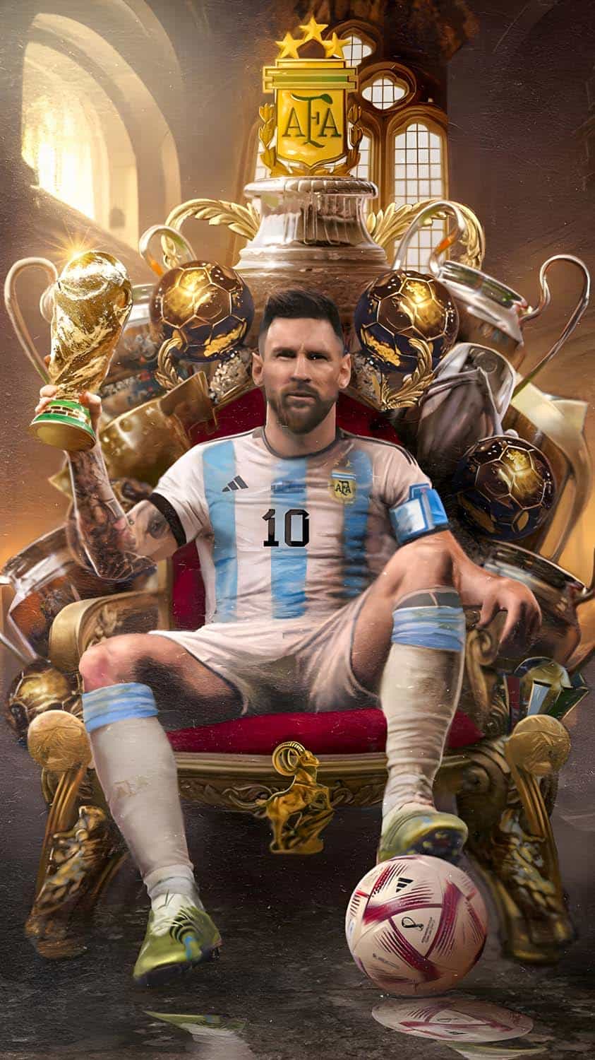 Messi Football King iPhone Wallpaper HD
