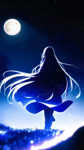 Moon Girl iPhone Wallpaper HD