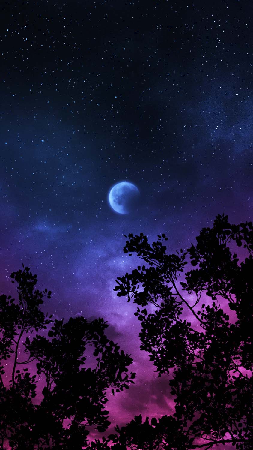 Moon Silhouette iPhone Wallpaper HD
