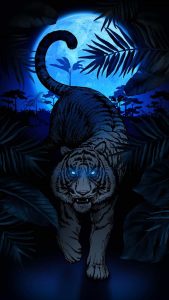 Moon Tiger iPhone Wallpaper HD