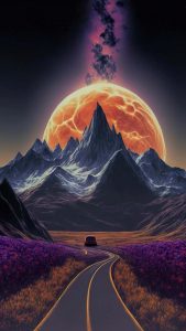 Nature Road View iPhone Wallpaper HD