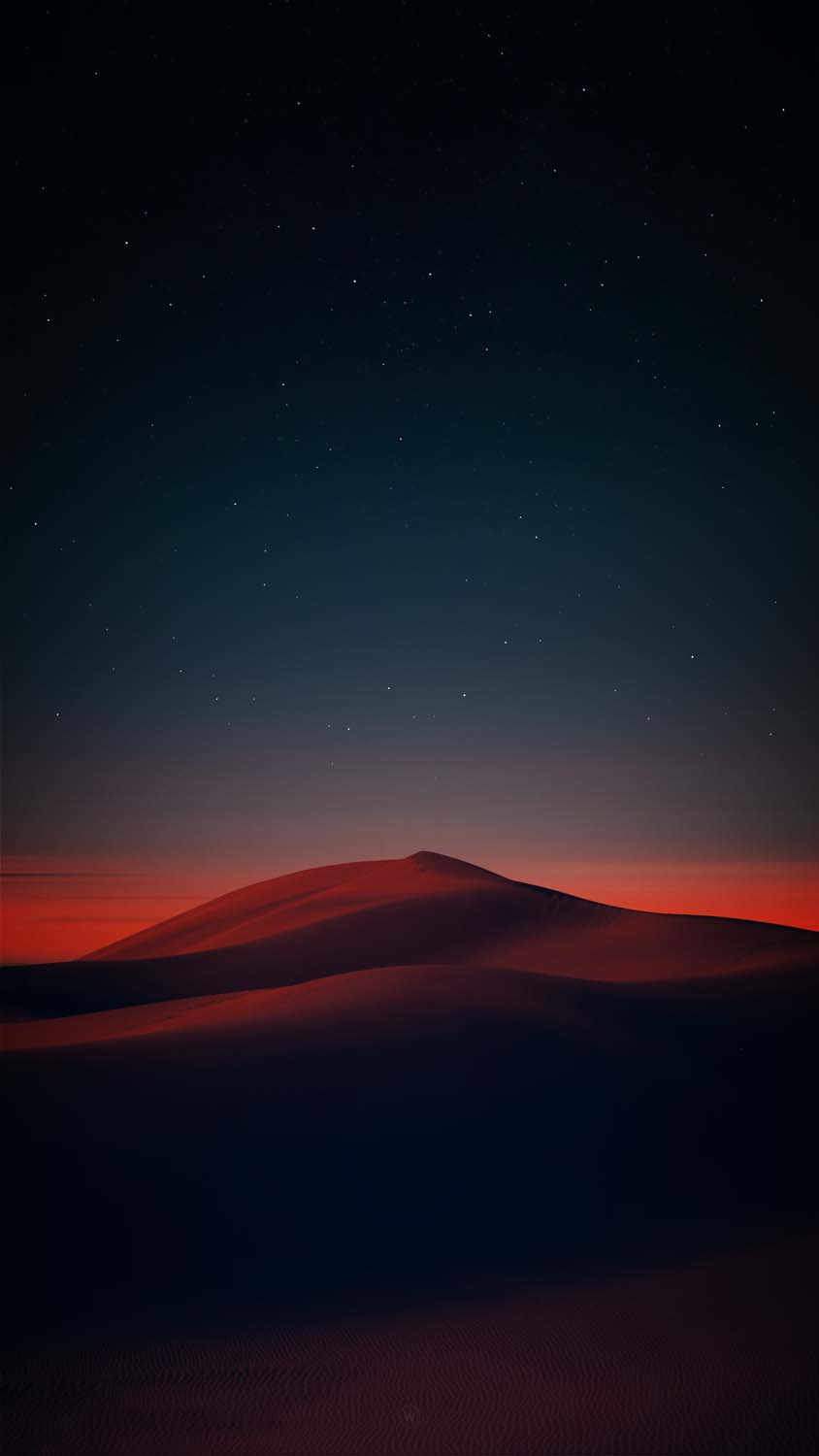 Night Desert Dunes iPhone Wallpaper HD