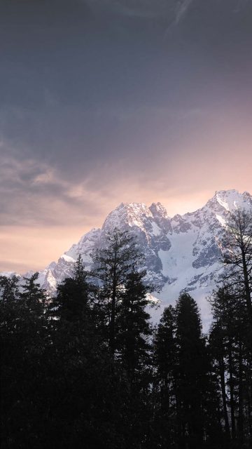 Oregon USA Snow Mountain iPhone Wallpaper HD