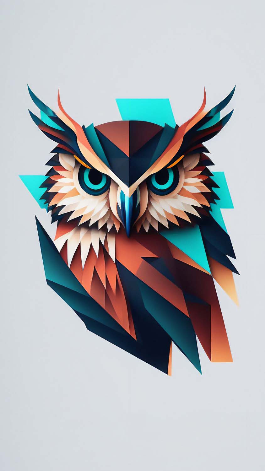 Owl Vector Art iPhone Wallpaper HD