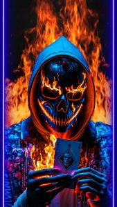 Poker Skull iPhone Wallpaper HD