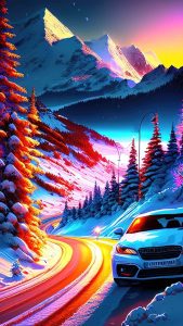 Scenic Road iPhone Wallpaper HD
