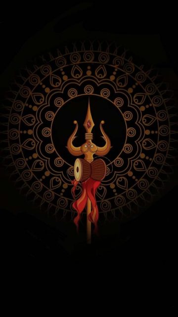 Shiva Trishul iPhone Wallpaper HD