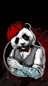 Tattoo Panda iPhone Wallpaper HD