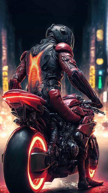 The Cyberpunk Vigilante iPhone Wallpaper HD