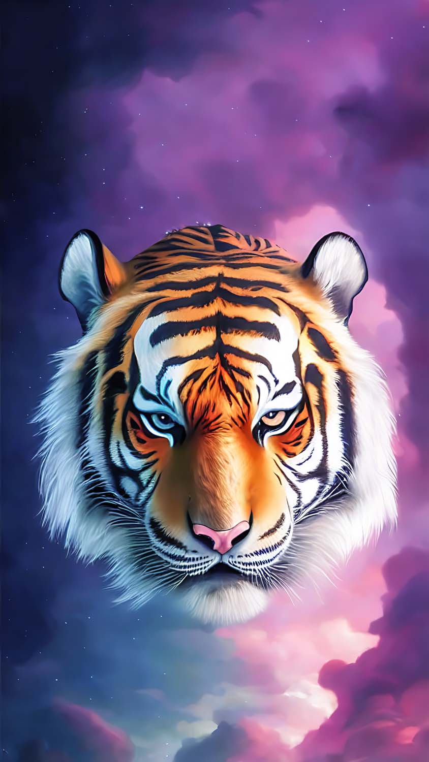 The Tiger Art iPhone Wallpaper HD