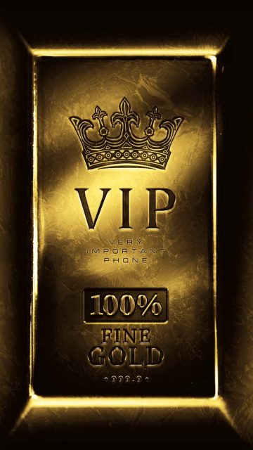 VIP Gold Phone iPhone Wallpaper HD