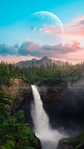 Waterfall View iPhone Wallpaper HD