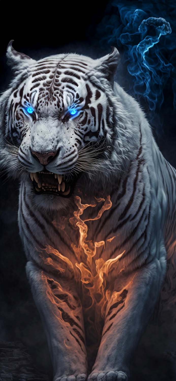 White Tiger iPhone Wallpaper HD
