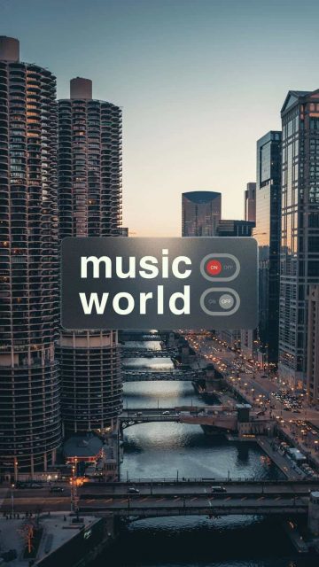 World OFF Music ON iPhone Wallpaper HD