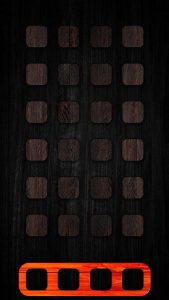 iOS Wooden App Dock iPhone Wallpaper HD
