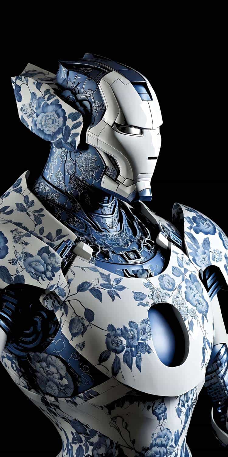 iron man Porcelain Suit iPhone Wallpaper HD