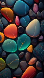 3D Pebbles iPhone Wallpaper HD