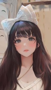 Anime Cute Girl iPhone Wallpaper HD