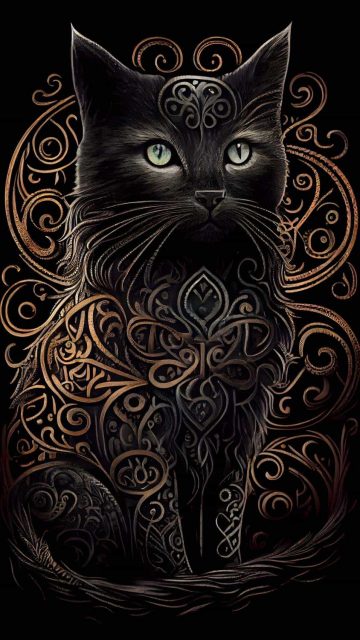 Black Cat iPhone Wallpaper HD