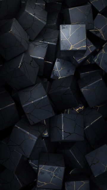 Black Cubes iPhone Wallpaper HD