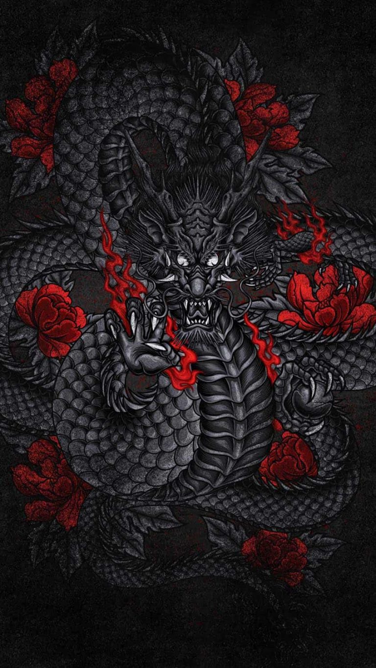 Black Dragon iPhone Wallpaper HD - iPhone Wallpapers